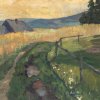 Deutsch, 20. Jh.  Weite Sommerlandschaft. Öl/Lw. 51 x 80 cm. Rest. Unles. sign.