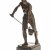 Janensch, Gerhard Adolf. Der Eisengießer. Bronze, auf Marmorsockel montiert (min. best.). Sign., dat. 1918. Gesamthöhe 31 cm.