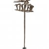 Stab mit Vogelfiguren. Yoruba,Nigeria/Republik Benin. Eisen. H. 55 cm.