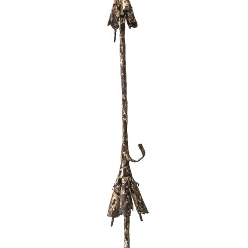 Stab mit Vogelfiguren. Yoruba, Nigeria/Republik Benin. Eisen. H. 118 cm.