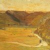 Hoffmann, Eugen. Deutsch, 20. Jh. Heißer Sommertag. Öl/Karton. 35 x 44 cm. Sign.
