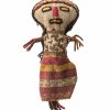 Puppe. Afrika. Stoff, gestickt. L. 18,5 cm.