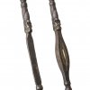 Zwei Feuerschläger. Tibet/Nepal, 18./19. Jh. Eisen, tw. tauschiert. l., je ca. 28,5 cm.