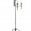 Kerzenleuchter, verstellbar. Eisen. Italien, 19./20. Jh. H. 157 cm.