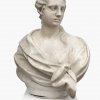 Oberitalien, 2. Hälfte 18. Jh. Büste einer höfischen jungen Frau. Marmor. H. 67 cm. Unsign.
