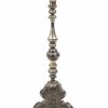 Altarleuchter. Süddeutsch, 19. Jh. Versilbert. H. 90 cm.