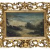 Akanthusblattrahmen.  Holz geschnitzt, vergoldet. Süddeutsch, 19. Jh. 18 x 27 cm.
