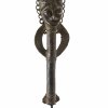 Ritual-Stab edan (groß). Yoruba, Nigeria. Bronze für Mitglieder des Ogboni-Geheimbundes. H. 19 cm.