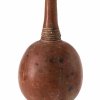 Behälter. Flaschenförmig. Niger-Binnendelta, Mali. Rötlich geschlämmter Ton. H. 35 cm.
