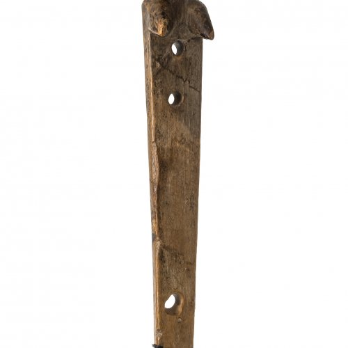 Zierelement einer Harfe. Senufo, Elfenbeinküste. H. 41 cm.