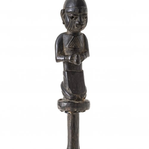 Ritualstab. Yoruba, Nigeria, 33,5 cm.