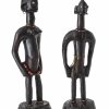 Seltenes Figurenpaar. Mossi, Burkina Faso. H. 40 und 44 cm.