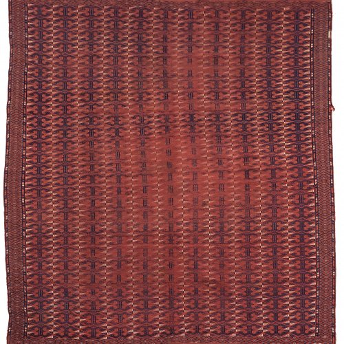 Kelim. Tekke/Bouchara (?), um 1900. 278 x 184 cm. Gebrauchsspuren.