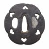 Tsuba. Japan, Edo/Meiji. Eisen, mit umlaufenden Inome-Dekor. ø 6,5 cm.