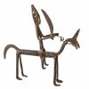 Reiterfigur. Eisen. Afrika. H. 22,5 cm. Besch.