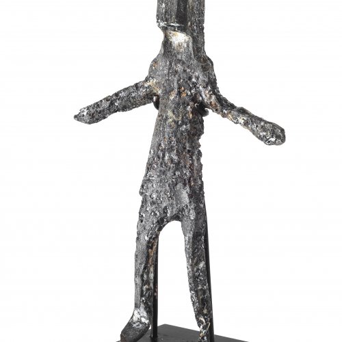 Eisenvotiv. Menschliche Figur. H. 11 cm.
