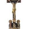 Kreuz. Oberammergau, 19. Jh. Übergangene Farbfassung. Best. H. 33,5 cm.