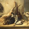 Adam, Benno. Jagdstillleben. 80,5 x 115,5 cm. Doubl., rest. Sign.