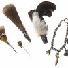 Konvolut Trachtenschmuck (1 Charivari, 1 Krawattennadel,  3 Hutschmucknadeln).
