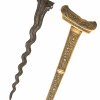 Kris. Indonesien, 19. Jh. Mit reich verzierter Scheide. L. 47 cm.