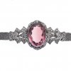 Armband mit Turmalin? und Brillantbesatz.