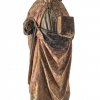 Hl. Apostel Johannes. Süddeutsch, 15. Jh. Holz, übergangene Fassung und Reste. Rechte Hand fehlt. Best., rep. H. 65 cm.