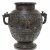 Henkelvase. Bronze. China. H. 29 cm.