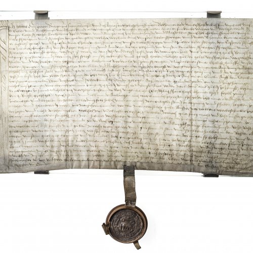 Ewiggeldbrief mit Siegel. Frontenhausen.