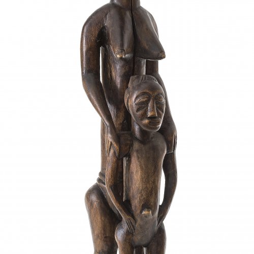 Mutter mit Kind. Afrika. Holz.