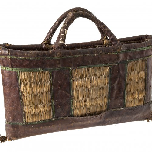 Tasche. Lederapplikation.