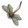 Brosche. Libelle. Silber, Fensteremail.