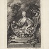 Walker, Anthony. Ende 18. Jh. Porträt der Elisabeth Petrowna. Kupferstich. 19,5 x 13,5 cm Plattengöße. Nach einem Gemälde von Jacopo Amigoni.