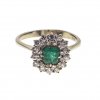 Ring mit Smaragd- und Brillantbesatz