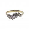 Ring mit Brillantbesatz, 14 K GG.