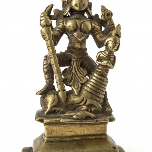 Jain-Altar. Indien. Bronze. H. 11 cm.