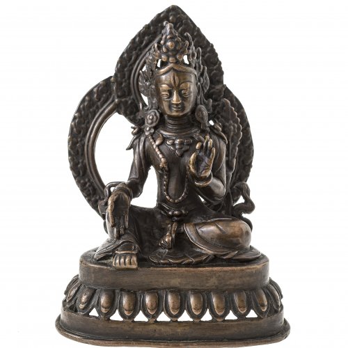 Bodhisattva. Bronze. Tibet. H. 14,5 cm.