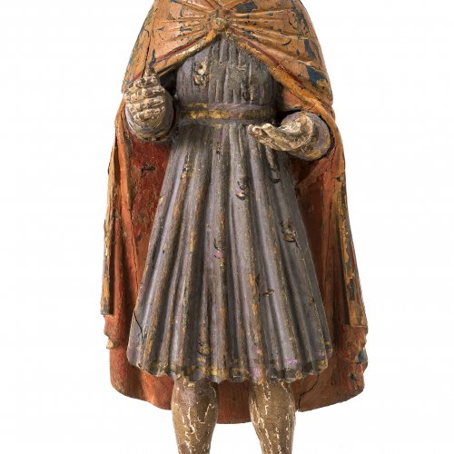 Heiligenfigur (Franziskus von Assisi?), Oberitalien, 16. Jh.