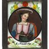 Hinterglasbild. Hl. Elisabeth. Oberammergau.