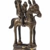 Bronzefigur, Gottheit zu Pferd