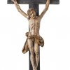 Corpus Christi. Süddeutsch, 18./19. Jh. Dreinageltypus. Holz, Reste von Fassung. H. 54,5 cm.
