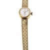 Damenarmbanduhr. 14 K GG. Firma