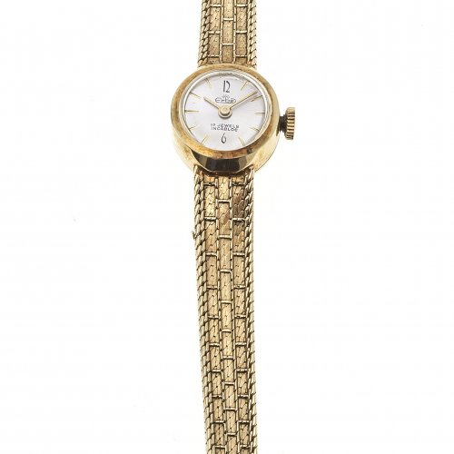 Damenarmbanduhr. 14 K GG. Firma