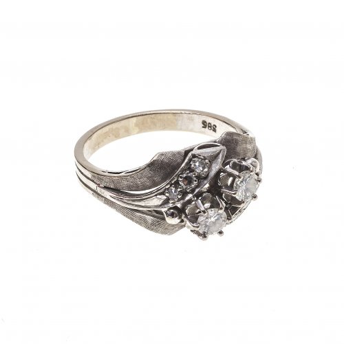 Ring. Brillantbesatz, WG
