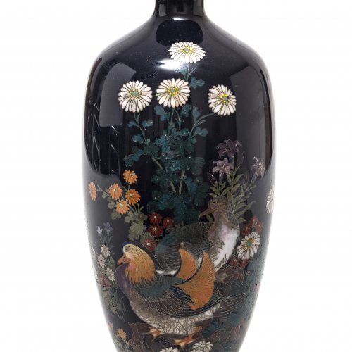 Vase, Japan, Entendekor, Email cloisonné