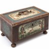 Eisenkasette, Tirol, 18./19. Jh. Farbig staffiert, mit kurfürstlichem Wappen. 15,7 x 28,5 x 17,7 cm.