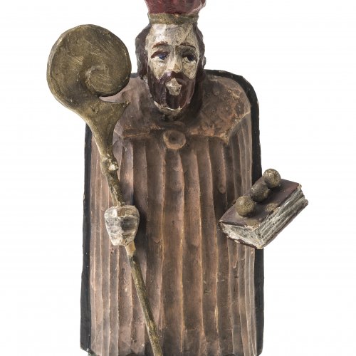 Hl. Nikolaus, Holz, Farbfassung