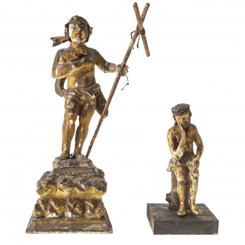 Johannes der Täufer bzw. Christus in der Rast, Holz