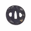 Tsuba. Eisen, Silbereinlagen.