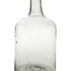Zylinderflasche, farbloses Glas