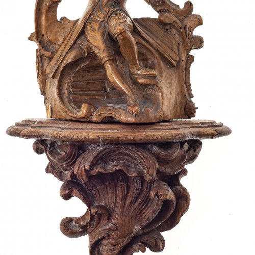 Süddeutsch, um 1800. Rocaille mit galantem Herrn